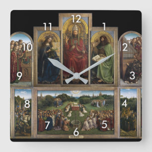 Gent Altarbit (detalj), Van Eyck Brothers Fyrkantig Klocka
