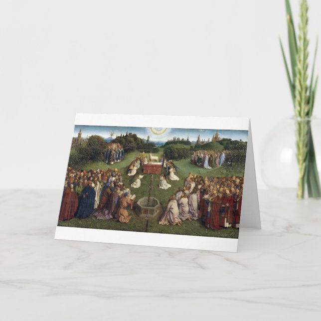 Gent Altarbit (detalj), Van Eyck Brothers Kort (Framsida)