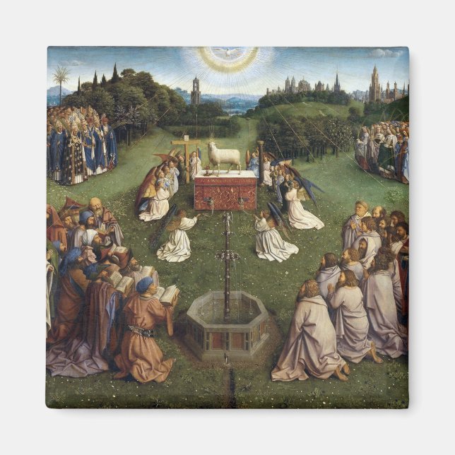 Gent Altarbit (detalj), Van Eyck Brothers Magnet (Framsidan)