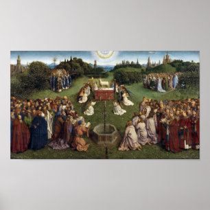 Gent Altarbit (detalj), Van Eyck Brothers Poster
