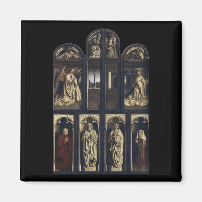 Gent Altarpart, Hubert & Jan van Eyck Magnet (Framsidan)