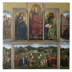Gent Altarpart, Van Eyck Brothers Kakelplatta