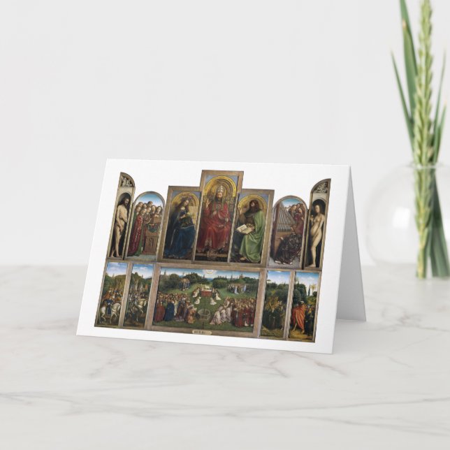 Gent Altarpart, Van Eyck Brothers Kort (Framsida)