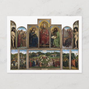 Gent Altarpart, Van Eyck Brothers Vykort