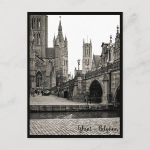 Gent, Belgien. Gent, Bélgica-vykort Vykort
