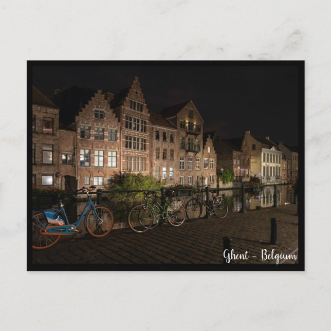 Gent, Belgien. Gent, Belgien vykort (Framsida)