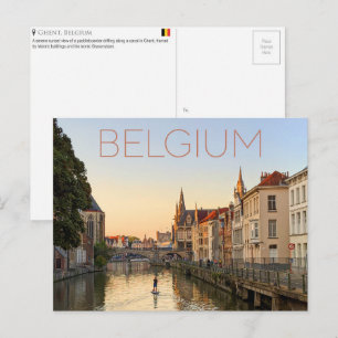 Gent, Belgien Resebrevkort Vykort