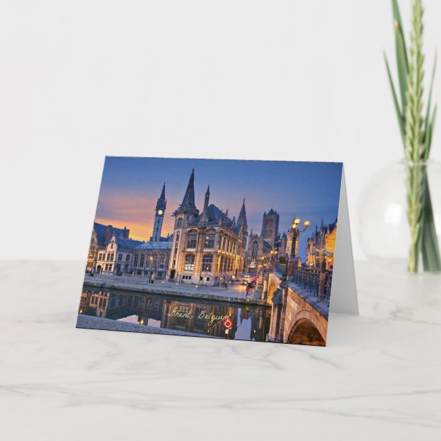Gent, Belgien, sol Kort (Framsida)