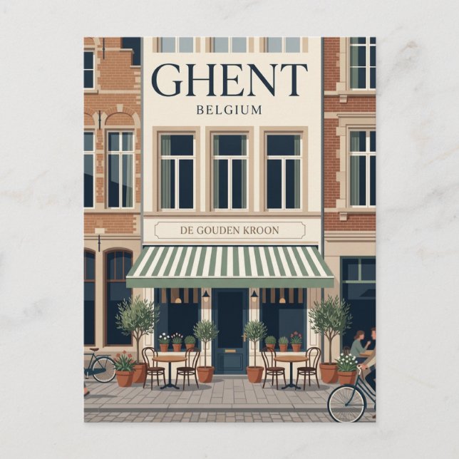 Gent, Belgien Vykort (Framsida)