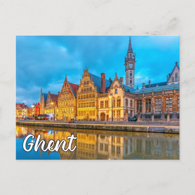 Gent, Belgien Vykort (Framsida)