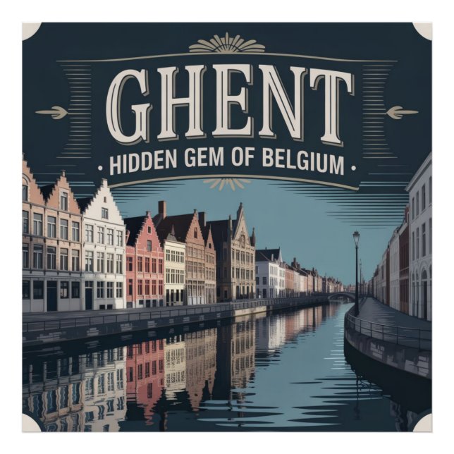 Gent – Belgiens gömda pärla Fototryck (Framsidan)