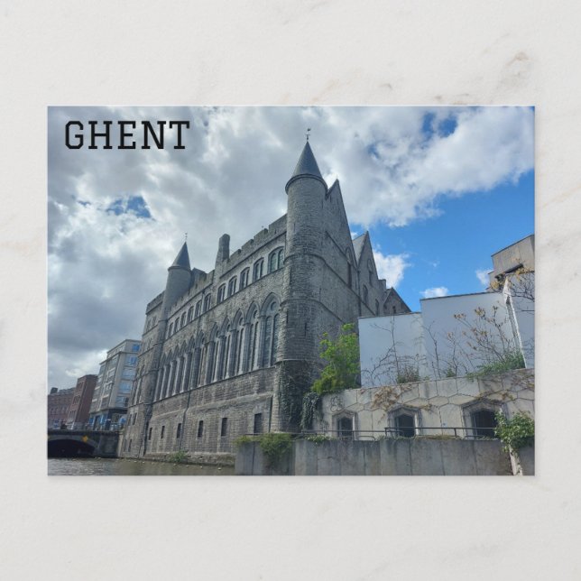 Gent Belgium Castle of the Counts Travel Photo Vykort (Framsida)
