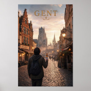 Gent Katedral Gatlykta Resa Poster