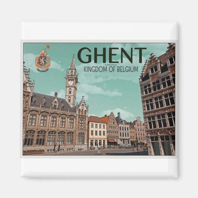 Gent - Korenmarkt Magnet (Framsidan)
