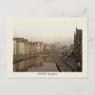 Gent, Vintage Stil Vykort