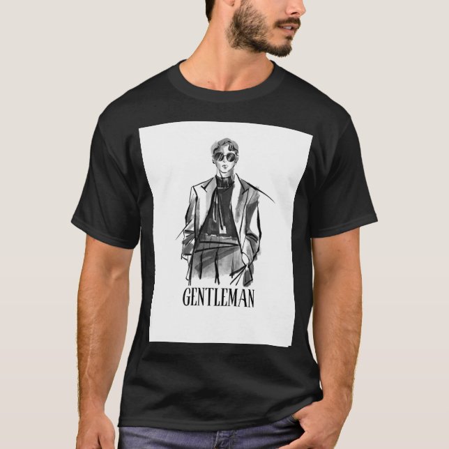 Gental ManT-Shirt T Shirt (Framsida)