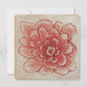Gentemot Rosa Flower art Julkort