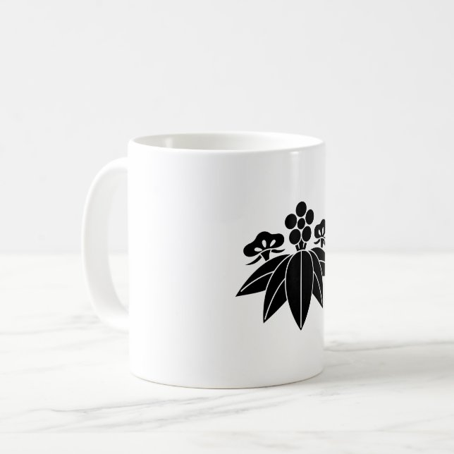 Gentian-stil gräs bamboo ume kaffemugg (Framsida vänster)