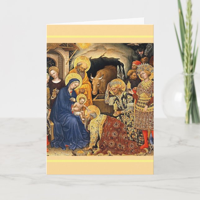 Gentile da Fabriano Magi Adress Jesus Helgkort (Framsida)