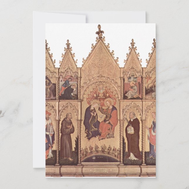 Gentile da Fabriano - Valle Romita Polyptych Inbjudningar (Framsida)
