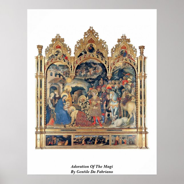 Gentile Da Fabrianos lagning av Magi Poster (Framsidan)
