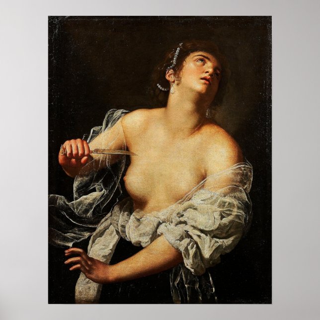 Gentileschi - Lucretia Artcurial Poster (Framsidan)