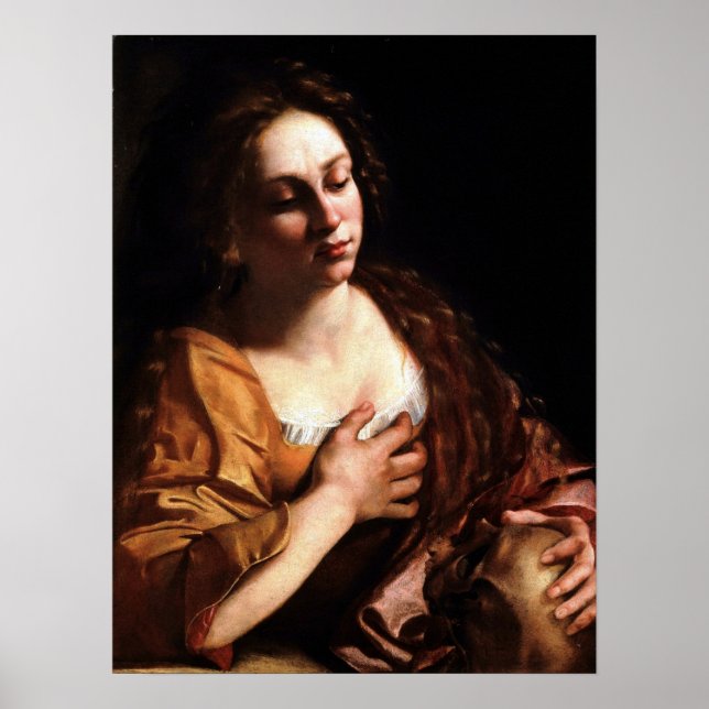Gentileschi - Mary Magdalene Poster (Framsidan)