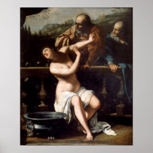 Gentileschi - Susanna och de äldre Poster
