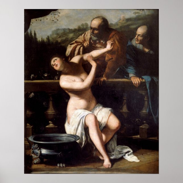 Gentileschi - Susanna och de gamla Poster (Framsidan)