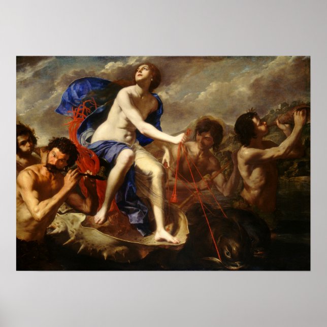 Gentileschi - triumfen Galatea 1650 Poster (Framsidan)