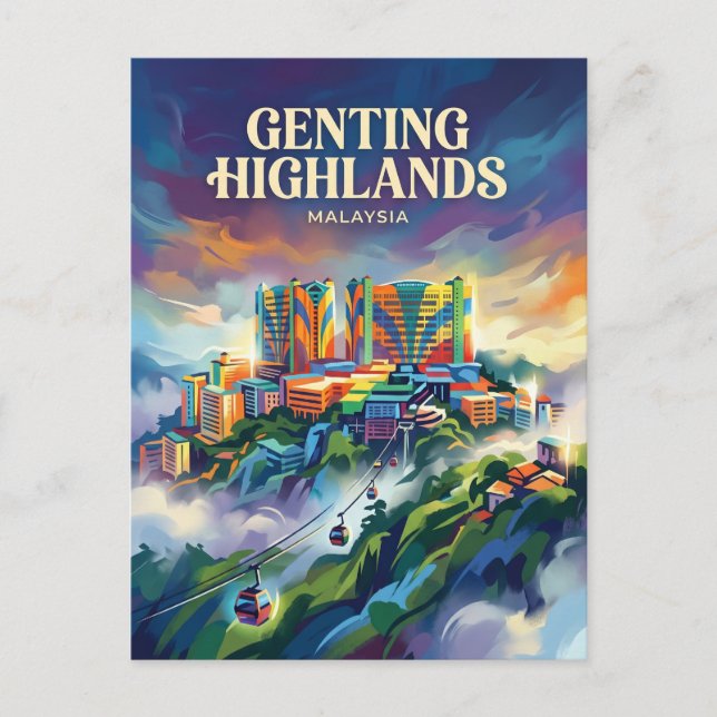 Genting Highlands Malaysia Vykort (Framsida)