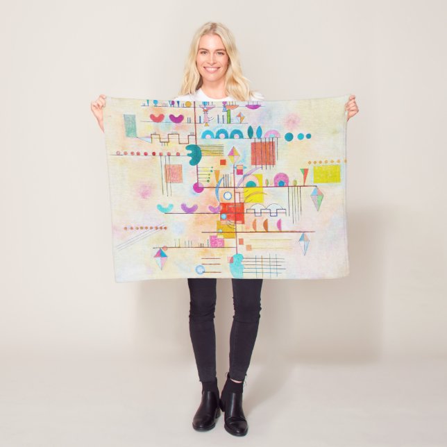 Gentle accent, Wassily Kandinsky Fleecefilt (På plats)