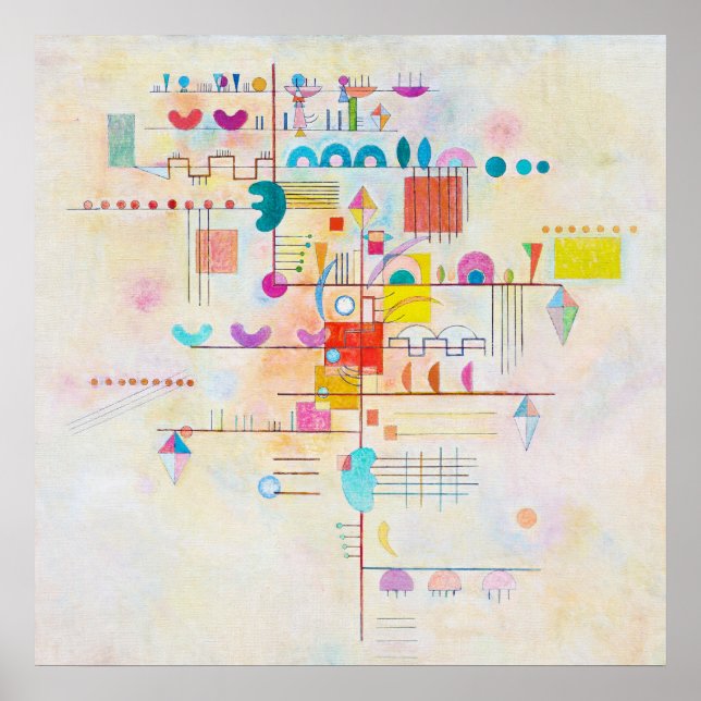 Gentle accent, Wassily Kandinsky Poster (Framsidan)