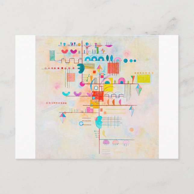 Gentle accent, Wassily Kandinsky Vykort (Framsida)