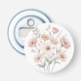 Gentle Anemone Bouquet Watercolor Softness Flasköppnare