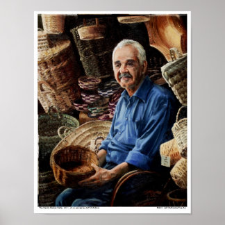 Gentle Basket Seller Poster