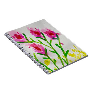 Gentle Blooms – Soft Watercolor Floral Greeting Anteckningsbok