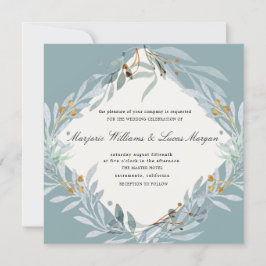 Gentle Botanics | Kvadratbröllop - inbjudan