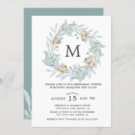 Gentle Botanics  Övningsmiddagsinbjudan Inbjudningar