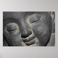 Gentle Buddha Ansikte Stone Sculpture