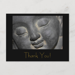 Gentle Buddha Ansikte Stone Sculpture Vykort