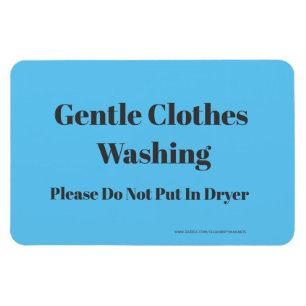 Gentle Clothes Tvättar - w/webbplats adress Magnet