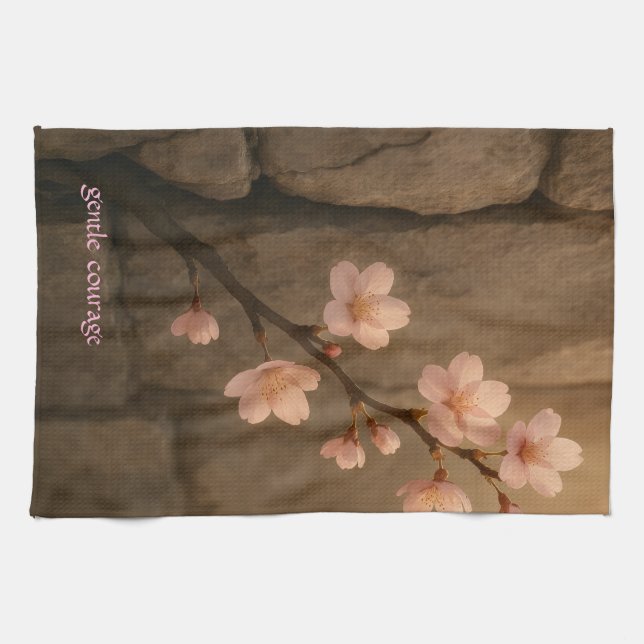 Gentle Courage Cherry Blossom Towel Kökshandduk (Horisontell)