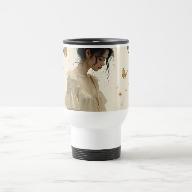 Gentle Elegance in a Butterfly Dance Resemugg (Center)