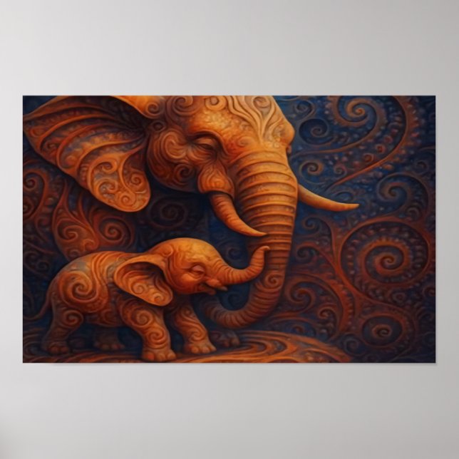 Gentle Elephants  Poster (Framsidan)