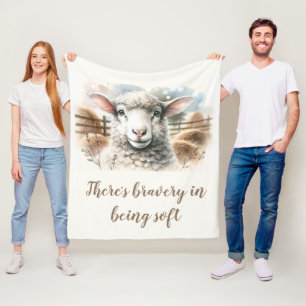 Gentle Ewe: Soft Wool Sheep Fleecefilt