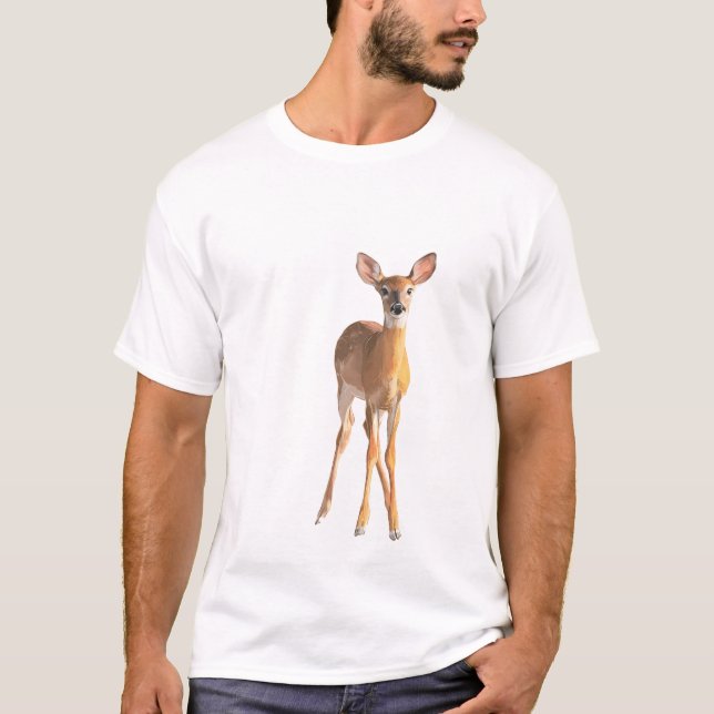 Gentle Fawn Silhouette T Shirt (Framsida)