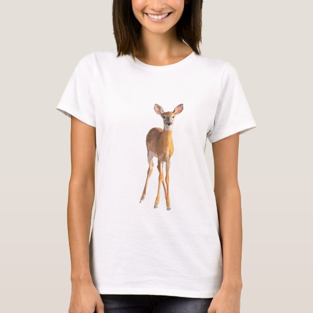 Gentle Fawn Silhouette T Shirt (Framsida)