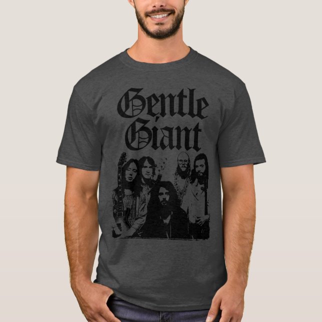 GENTLE GIANT BAND MERCH vän T Shirt (Framsida)