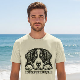 Gentle Giant Dog Art | Cute Big Friendly Dog  T Shirt